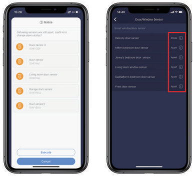 'Ready to Arm' helps you check all doors and windows